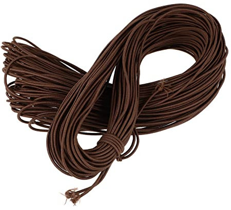Supvox Beiges 2 Mm Elastisches Seil 45 M Robuste Bungee-schnüre Aus Latex für Den Außenbereich