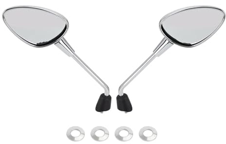 YUEYZHK specchietto retrovisore Specchietti Retrovisori per estremità Manubrio Moto Sinistro E Destro per V&ESPA per Sprint 50 125 150 2014-2022(Chrome)