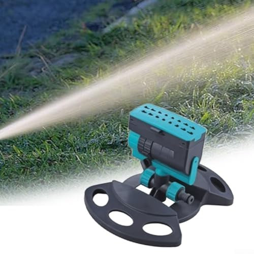 Aspersor oscilante de jardín, aspersor de ángulo de pulverización ajustable con boquilla oscilante automática, para riego de jardín, mantenimiento de césped, techo de refrigeración