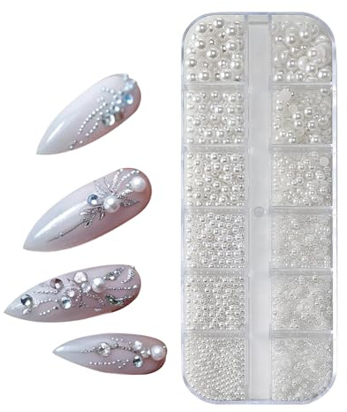 Décorations Ongles Art Nail Charm - Perles Décoratives Pour Manucure | Fournitures Durables pour Ongles à Usage Nomade, Professionnel, Domestique et Extérieur - Idéal pour Petite Amie, Épouse, Amie ou