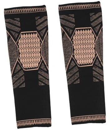 INOOMP Genouillère de Maintien Thermique Noire, 1 Paire, Nylon Graphène
