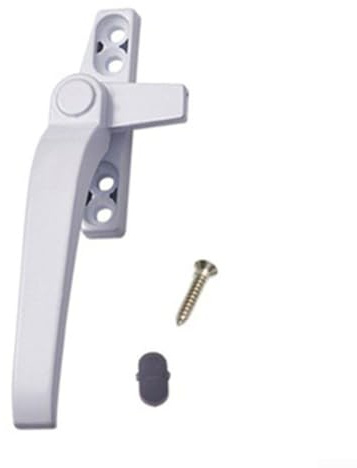 CWOQOCW Tirador de puerta de aleación de zinc con cerradura resistente a la corrosión para reemplazo de herrajes de ventana (blanco izquierdo)