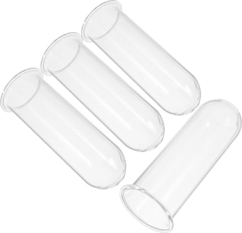 Yardenfun 4 Stück Teiliges Glas propagationstuben für Pflanzen Transparente Hydroponik vasen aus Robustem Glas Vielseitig Einsetzbare Pflanzgefäße für Wasserpflanzen und Terrarien für
