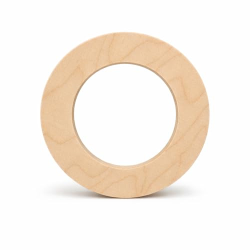 Xanadu Frames runder Holzrahmen aus Birke – Holzring rund – 12 mm stark – CNC-gefräst – Made in Germany (40cm)