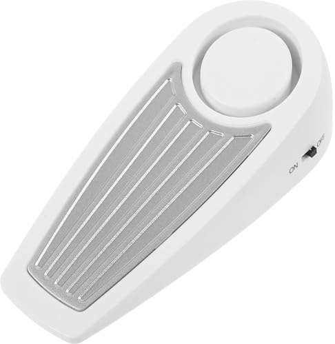 MUELODSIC Türstopper Alarmkeil mit Vibrationssensor Weiß Robustes Material Tragbarer Türalarm für Hotel und Zuhause Sicherheits Türstopper für Innenräume