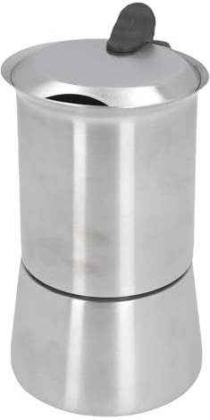 SEAFRONT Kaffeemaschine für den Herd, Premium-Perkolator-Kanne aus Edelstahl für die Zubereitung Authentischen Italienischen Kaffees zu Hause oder Beim Camping (300ML)