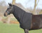 QHP Halsteil Fleece mit Klettverschlüssen + Gurt mit Schnappverschluss schwarz (M)