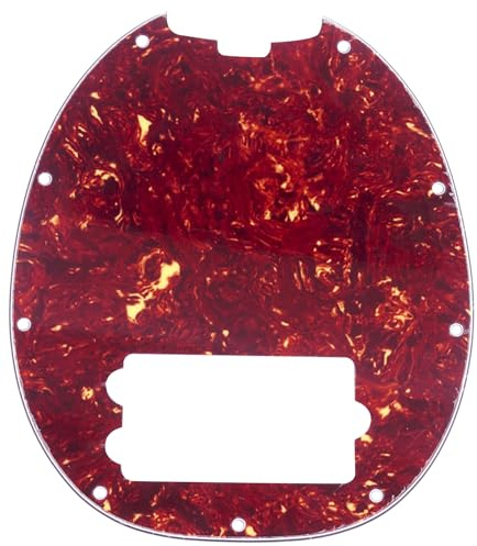 Musiclily Pro 9 Löcher Bass Pickguard Schlagbrett 4 lagig Vintage Tortoise | für 4-saiter Musicman Stingray E-Bass