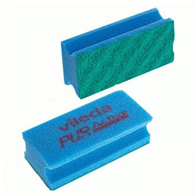 Vileda 123118 PurActive Foam Backed Scourer Blue - Pack of 10