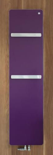 Zehnder vitalo Design Heizkörper VIP-160-050, 1570x500 mm, Ausführung bar, mit Mittelanschluss, Badheizkörper: Weiß RAL 9016 - ZV101650B100000