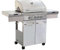 Barbecue a Gas Texas 3 Fuochi + 1 in Acciaio cm 133,5x52x114,5 h Grigio