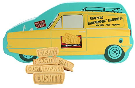Kimm & Miller Only Fools and Horses Cushty Biscuit Tin Set Funny Novelty Only Fools & Horses Merchandise Retro TV Show Collectible for Men, Dad, Grandad, Birthday, Father's Day