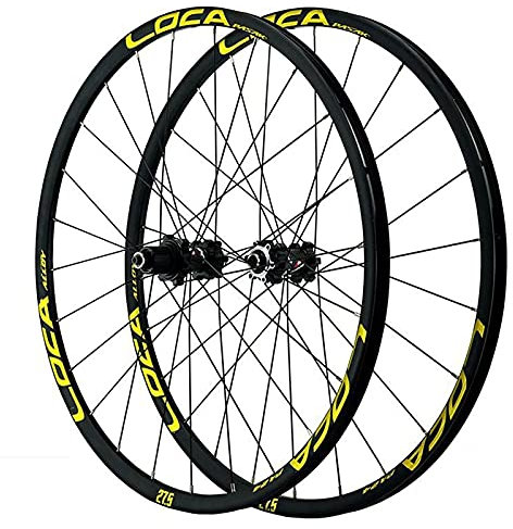ZECHAO 26/27,5/29-Zoll-Mountainbike-Radsatz, Schnellspanner-Scheibenbremse-Rennrad-Rad-Rad Kleiner Spline 12-Gang-Vorder- / Hinterrad Ultraleicht Wheelset (Size : 27.5inch)