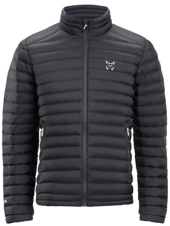 ALTUS Dofour Chaqueta de pluma | Chaqueta de montaña | Chaqueta de trekking | Chaqueta de senderismo | (FR/ES, Letras, XXL, Regular, Regular, Negro)