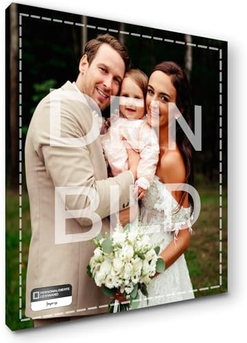 Impresi Personalisierte Foto Leinwand - Hochwertige Canvas Leinwand mit Holzrahmen | 3D-Effekt | Umweltfreundlicher Druck | Ideal für Wohnzimmer, Schlafzimmer, Küche & Esszimmer