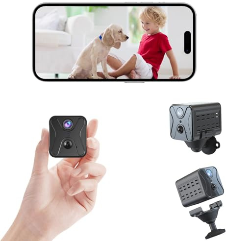 javiscam 2K Mini Camera Wireless WIFI Indoor Camera AI Detection, Dog Puppy Camera, Baby Camera Monitor,Advanced Night Vision