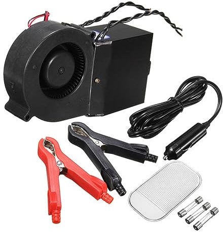 JECOMPRIS 150w Chauffage De Voiture Réglable Dégivreur Désembueur Ventilateur Pour Voiture Noir