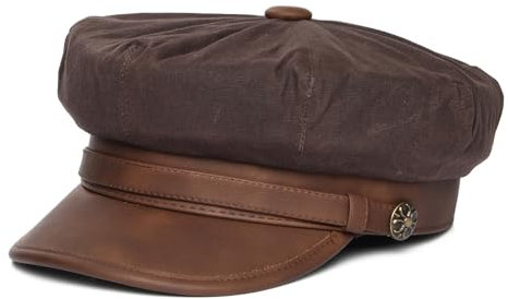 Jaxon & James Rebel Motorcycle Cap - Braun - XL