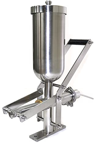 JUWTEEI Machine De Remplissage Manuelle CT03 5L En Acier Inoxydable Pour Churros Et Beignets, Machine Commerciale De Remplissage De Crème Et Gelée