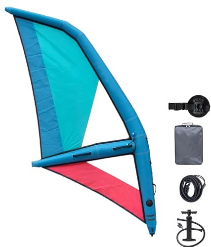 Aufblasbares Paddelboard mit Windsurf Segel - Langlebiges Oxford-Tuch & PVC-Design für Erwachsene - Perfekt zum Surfen und Wasserspielen