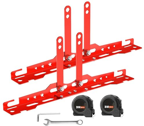 zjhukfmc Herramientas de ajuste de ejes para vehículos de motor, placas de ajuste robustas, equipos para mantenimiento de neumáticos en taller, garaje, motocicleta y uso comercial