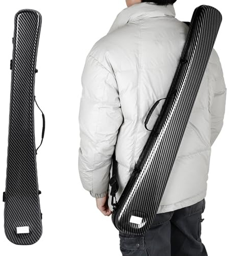 CHICIRIS Bass Bow Box, Composite Carbon Fiber Stötdämpande Foder Handhållen Kontrabassbåge