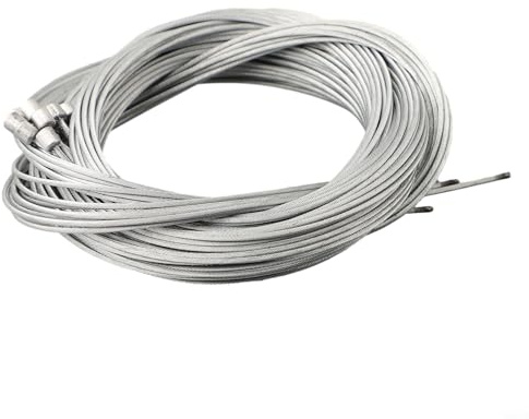 Besttoolifes Fil intérieur de dérailleur | Câble de dérailleur de vélo | Câble de changement de vitesse arrière pour vélos | 2,1 m en acier inoxydable + noyau plaqué zinc | Lot de 10 compatibles avec