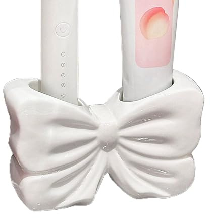 Schleifen Make-up Pinselhalter | Ohne Bohren Wasserdichter Organizer Deko | Schleifenförmige Halter Dekoration,Für Freunde Erwachsene Männer Frauen Badezimmer Haus Innenbereich Schreibtisch