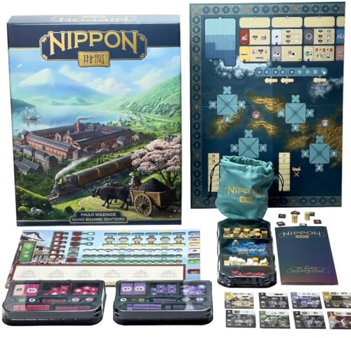 Crowd Games | Nippon Zaibatsu Emperor's Edition | Deluxe Strategie Brettspiel, Area Control Eurogame | 1-4 Spieler | 60-120 Minuten