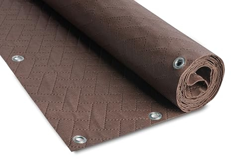COVER IT Brise-Vue pour Balcon Premium 240 g/m² 95 x 400 cm Marron | Écran de confidentialité pour Balcon avec Tissage gaufré pour Balcon, terrasse et Garde-Corps