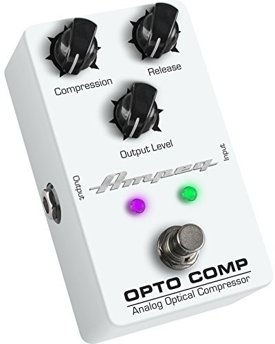 Ampeg Opto Comp Analog Optical Compressor Pedal, White