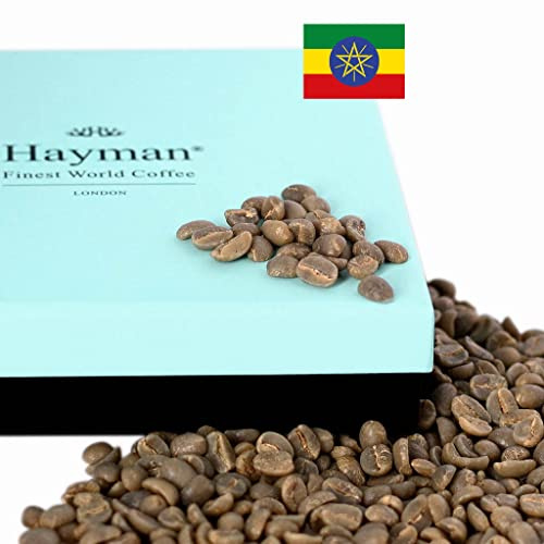 Hayman, 100% Ethiopia Yirgacheffe, Green Coffee Beans, 340g | Unroasted Ethiopian Beans To Roast With Coffee Roaster Machine