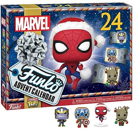 Funko Advent Calendar: Marvel Holiday - Groot - Marvel Comics - Cómics Marvel - 24 Días de Sorpresas - Minifigura de Vinilo Coleccionables - Caja Misteriosa - Idea de Regalo - Holiday Xmas