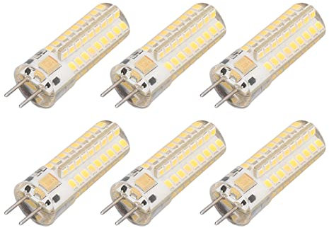 Haofy 6 Uds GY6.35 Bombilla LED 7W AC DC12V 700lm 72 Leds 360 Grados Bombilla LED de Maíz para Lámparas Colgantes Lámparas de Techo Bombilla de Maíz Bombilla LED(#2)