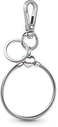 GNOCE Vielseitiger Charm Schlüsselanhänger & Halter Edelstahl Charms Armband Geschenk für Frauen Mädchen Ehefrau Tochter