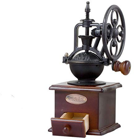 Moulin à café manuel vintage, noyau de broyage en céramique vintage en bois, moulin à café à manivelle à main, moulin à café à manivelle pratique, moulin à café à manivelle pour une utilisation à la