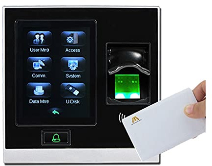 Relojes de Tiempo para empleados de Negocios, TCP/IP USB Biométrico Tiempo de Acceso a Huellas Dactilares Tiempo de Asistencia registradora Sistema de Control de Puerta Inteligente Independiente par
