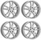 4x Dezent Felgen KF silver 7.5Jx19 ET49 5x114.3 kompatibel mit KIA Carens Ceed E-Soul EV3 EV6 Niro Optima Pro Ceed Proceed Sorento Soul Sportage Venga