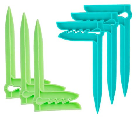 Pinzas Sujeta Toallas Playa, 8PCS Clips Paratoallas de Playa | PinzasToalla Playa, Pinzas para Toallas de Playa, Pinchos Toalla Playa para Playa, Picnic, Camping (Verde + Celeste)