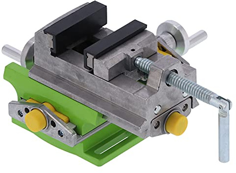 Aramox Étau Transversal pour le Travail du Bois de 3 Pouces, en Alliage d'aluminium avec Réglage à Double Axe, Idéal pour les Perceuses à Colonne et les Projets de Menuiserie