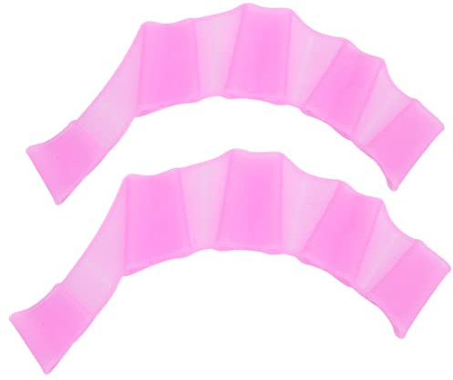 RASTKY Gants Palmés de Doigt de Natation Pliables Gants de Main Hydrodynamiques en Silicone pour Une Expérience de Natation Confortable Débutants Enfants Bleu 2 Pièces (L)