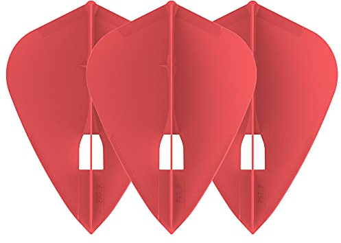Lstyle Dart Flights: L4 PRO Kite - for Soft Tip and Steel Tip Darts - Red
