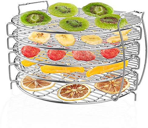 Dehydrator Stand, Ninja Dehydrator Rack, Zalava 304 Stainless Steel Accessories Compatible with Ninja Foodie Pressure Cooker and Air Fryer 6.5 and 8 Quart