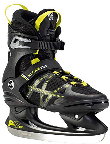 K2 Skates herr skridskor F.I.T. Ice Pro – svart – Lime – EU: 36,5 (UK: 4/US: 5) – 25E0302