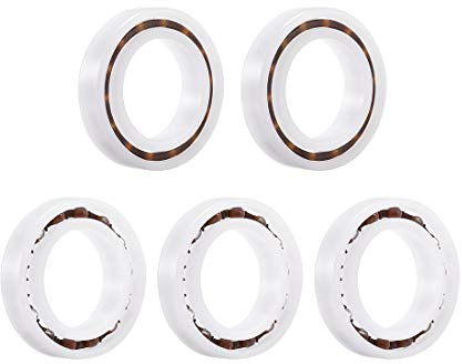sourcing map 6804 Plastic Bearings 20x32x7mm Glass Ball Nylon Cage 5pcs
