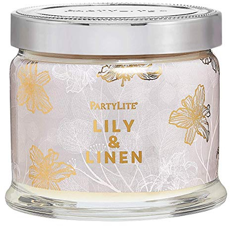 Lily & Linen Kerzenglas mit 3 Dochten, Partylite