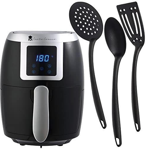 Bergner PACK DE FREIDORA DE AIRE + SET DE 3 UTENSILIOS DE COCINA EN NYLON