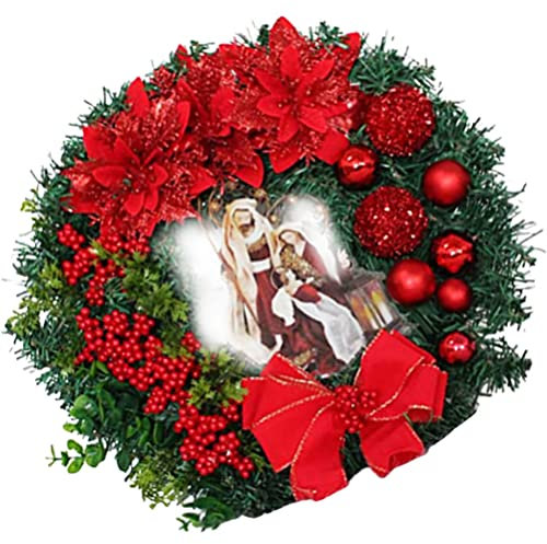 BESPORTBLE Weihnachtsgirlande Mit Künstlichen Tannenzapfen Und Roten Beeren Dekorativer Kranz Für Wand Tür Oder Kamin Natürlich Wirkend Für Innen Und Außendekoration Zu Weihnachten