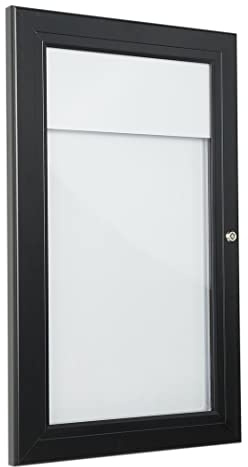 Danieli - Bacheca da Esterno Porta Menu e Avvisi A4 - Bacheca con Serratura e Coppia di Chiavi - Facile Fissaggio a Muro - Fondo in Acciaio Magnetico e Scrivibile - Anta in Acrilico (A4)