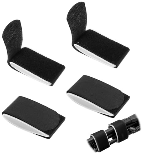 mizikuu Correas de Esquí, 4 Piezas Ski Straps Ajustable, Bandas de Fijación de Esquí, Accesorios Snowboard para Esquís, Bastones y Equipos de Esquí para Facilitar Transporte, Viaje y Almacenamiento